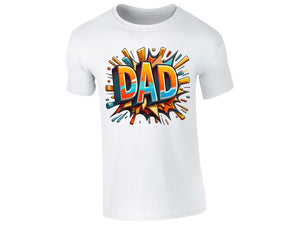 DAD T-Shirt Art Style Perfect Fathers Day Best Daddy Ever Ideas Worlds Best Super Hero Birthday Present Style