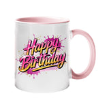 Happy Birthday Colour Mug – Fun & Colorful Gift Cup for Husband, Wife, Parents, Friends & Couples