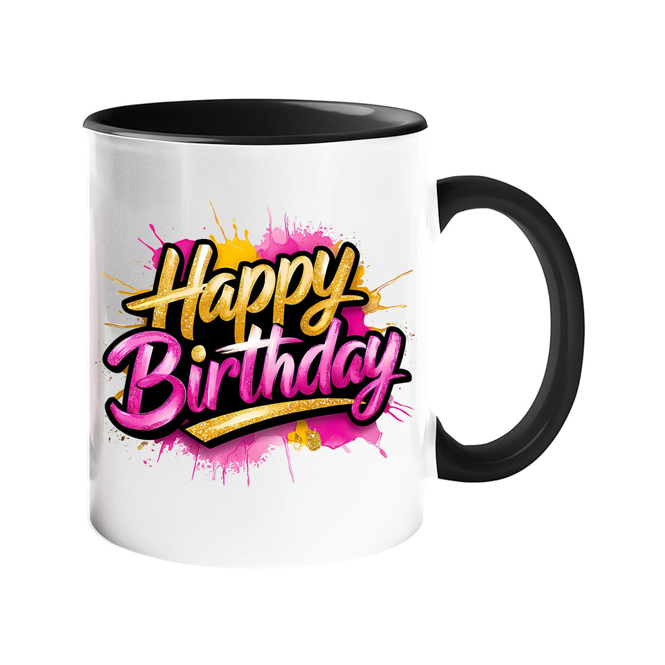 Happy Birthday Colour Mug – Fun & Vibrant Gift Cup for Loved Ones