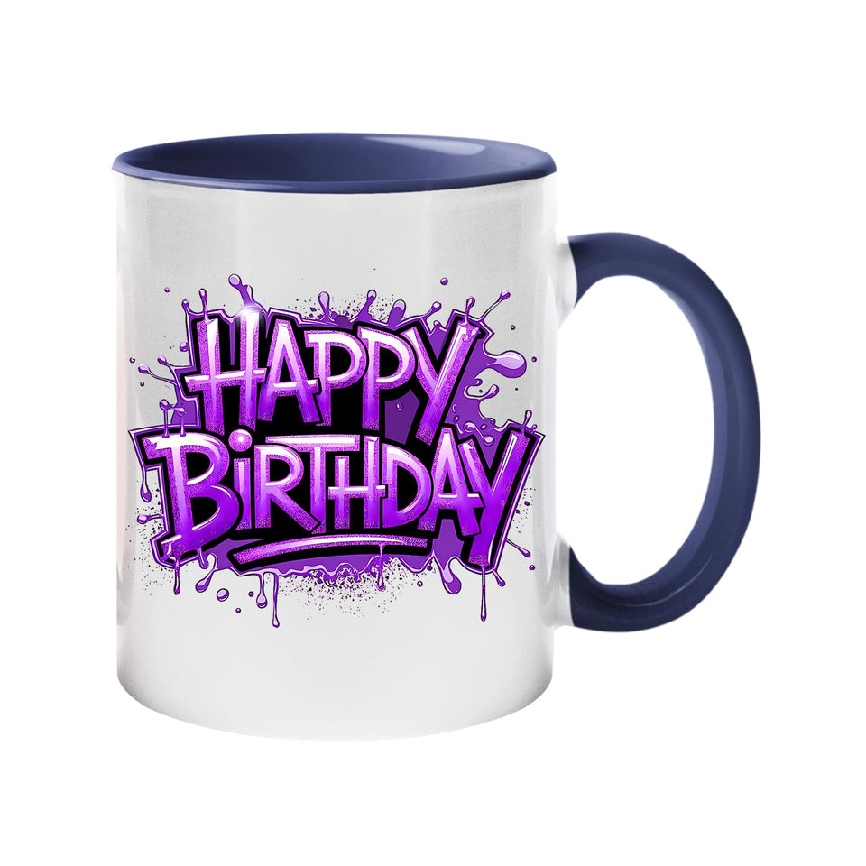 Happy Birthday Colour Mug 2025 – 50% More Fun with Colorful Print | Ceramic Coffee Cup