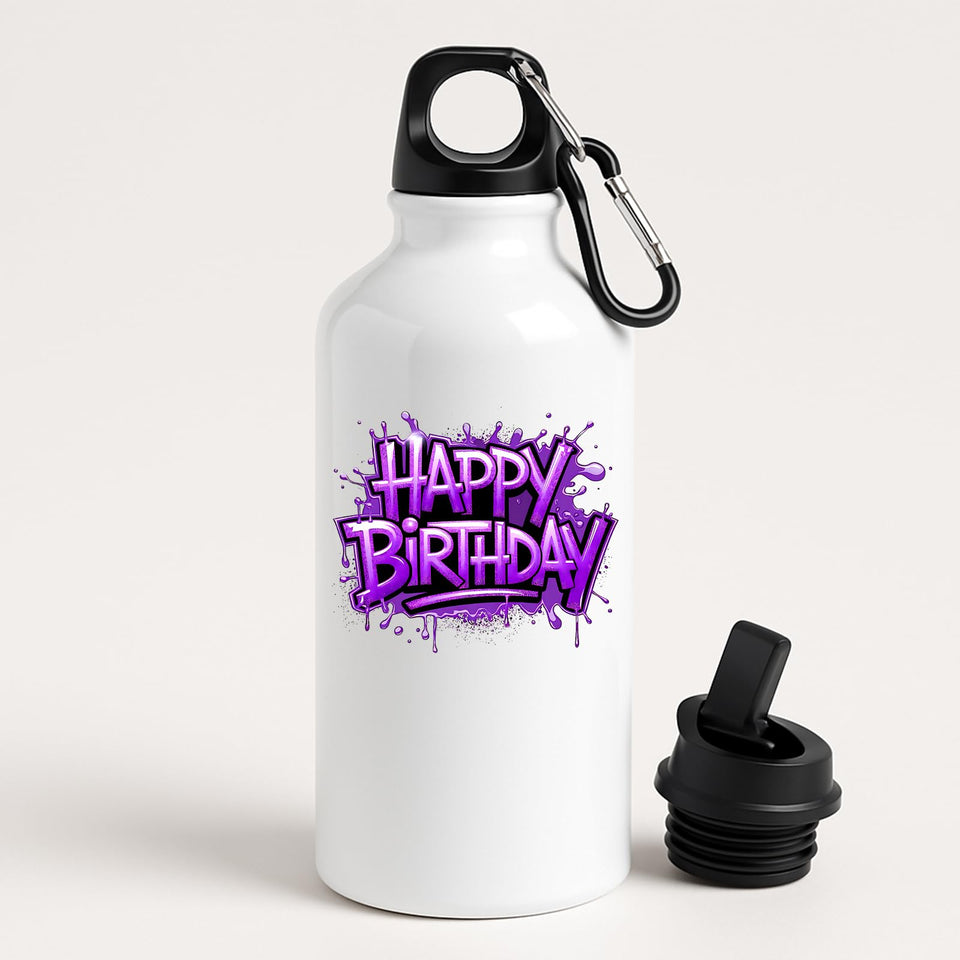 Happy Birthday Water Bottle Gift for Him or Her Leakproof Washable Sports Fun Hydration Birthday Present for Friends Kids Boyfriend Mom Dad Drink Outsider