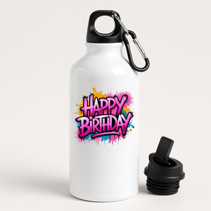 Happy Birthday Water Bottle Colourful Reusebale Fun Surprise Gift Present Birthday for Him Her or Kids Drink for School Travel Gym or Boyfriend outsider Office Portable