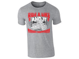 Brings Happiness T-Shirt Mens Winged Motorcycle Skull Graphic Biker Enthusiasts Ride a Bike Cool Rider Shirt Party Wear Style