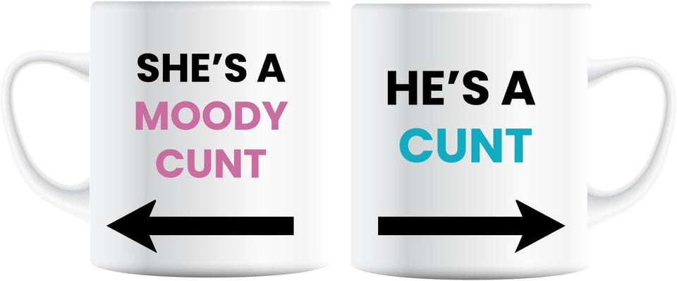 Couples Mug Set, Funny Joke Gift, Anniversary, Birthday, Christmas, Wedding Present