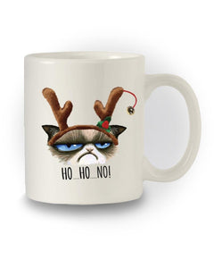 Christmas Funny 'Ho.Ho.No!' Grump Cat Inspired Mug