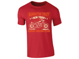 Manhattan Inspired Design Mens Motorcycle T-Shirt NYC Rider Graphic Tee for Biker Fans Cool Casual Shirt for Bike Enthusiasts