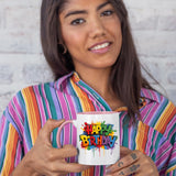 Best Happy Birthday Colour Handle Mug – Funny Colourful Gift for Dad, Mum, Kids, Friends, or Tea Lovers