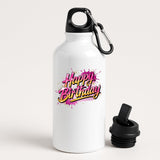 Happy Birthday Water Bottle Portable Fun Surprise Gift Birthday for Him Her or Kids Drink for School Travel Gym fitness lover or outsider Office Work Leakproof Reusable