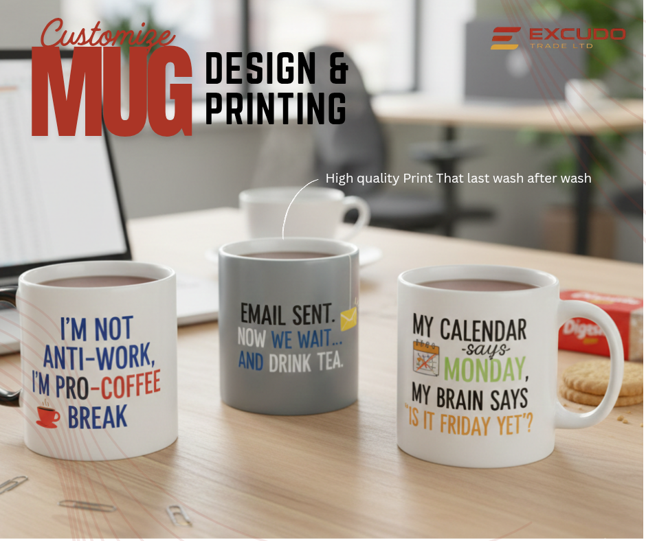 Is It Friday Yet? Mug on an office desk
