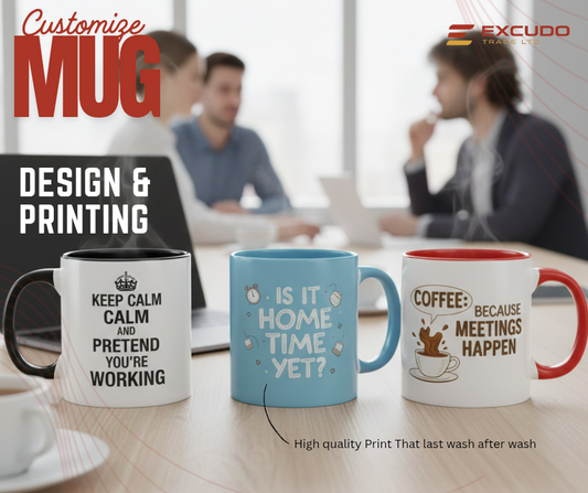 Is It Home Time Yet? Mug on an office desk