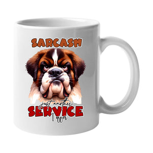 Sarcastic Dog Mug – Saint Bernard Humour Coffee Cup Gift Present