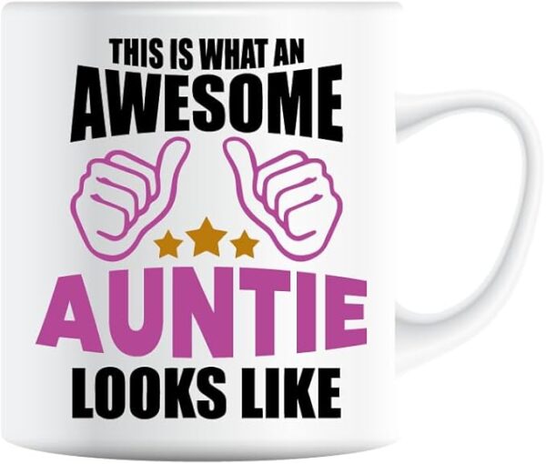 Awesome Auntie Mug , Christmas Parents Present (Auntie)